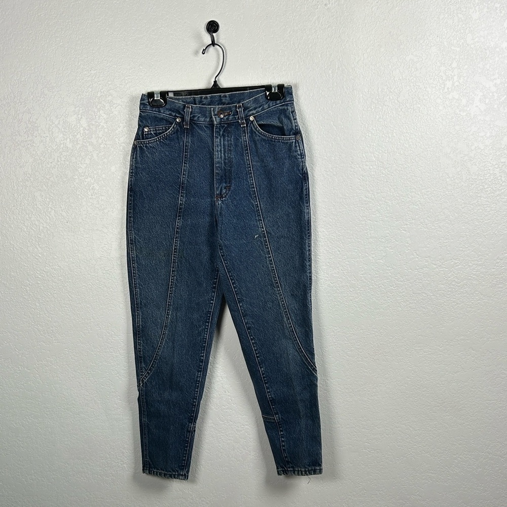 Vintage 70’s Lee Horse Riding Jeans Women’s back leg zipper High waisted Blue